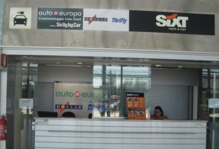 Car rental at Palermo Airport, Italy